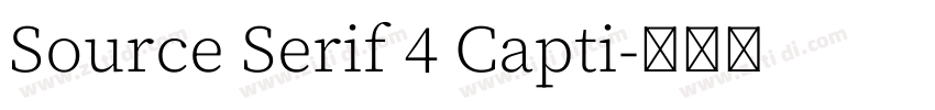 Source Serif 4 Capti字体转换